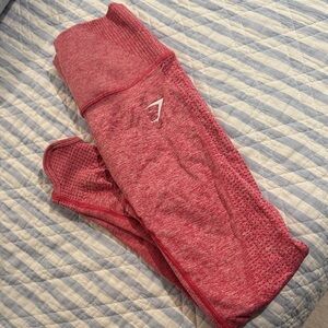 Gymshark Heathered Red Leggings